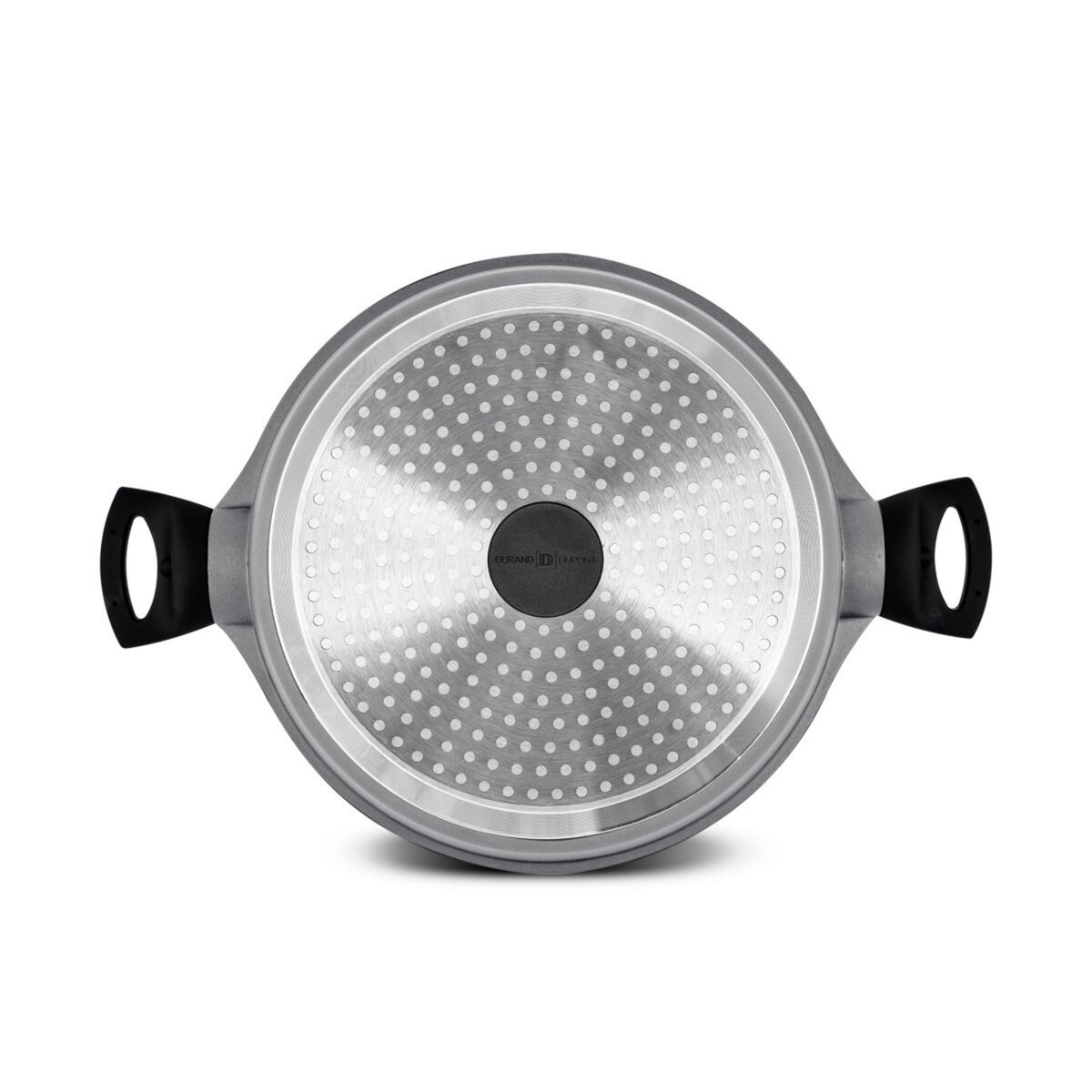 DURAND DUPONT Faitout 24cm enn fonte d'aluminium avec couvercle en silicone