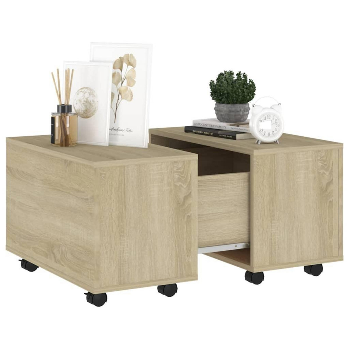 VIDAXL Table basse chene sonoma 60x60x38 cm bois d'ingenierie