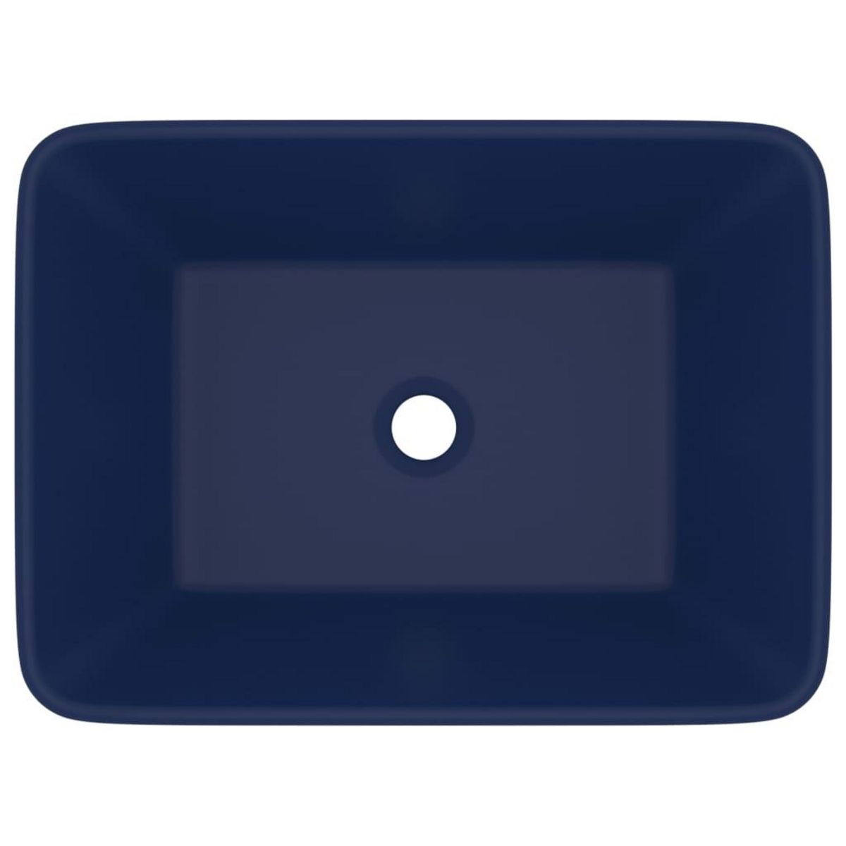 VIDAXL Lavabo de luxe Bleu fonce mat 41x30x12 cm Ceramique