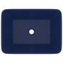 Voir la diapositive 3 : VIDAXL Lavabo de luxe Bleu fonce mat 41x30x12 cm Ceramique