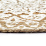 Voir la diapositive 3 : VIDAXL Napperons 6 pcs Blanc 38 cm Rond Jute