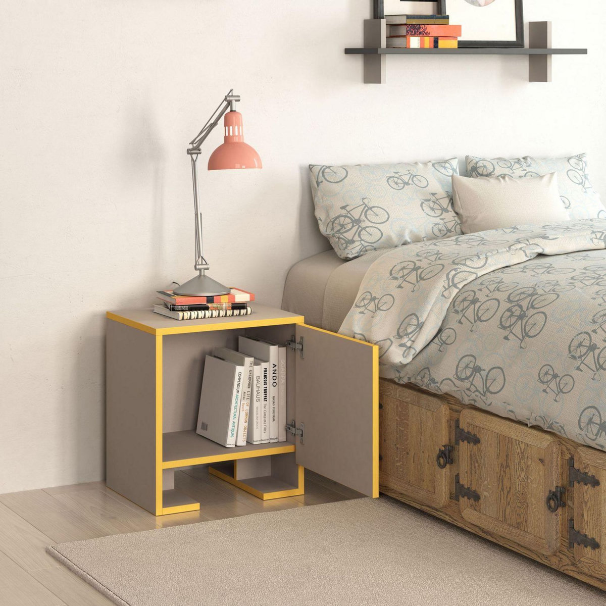 TOILINUX Table de chevet Payti