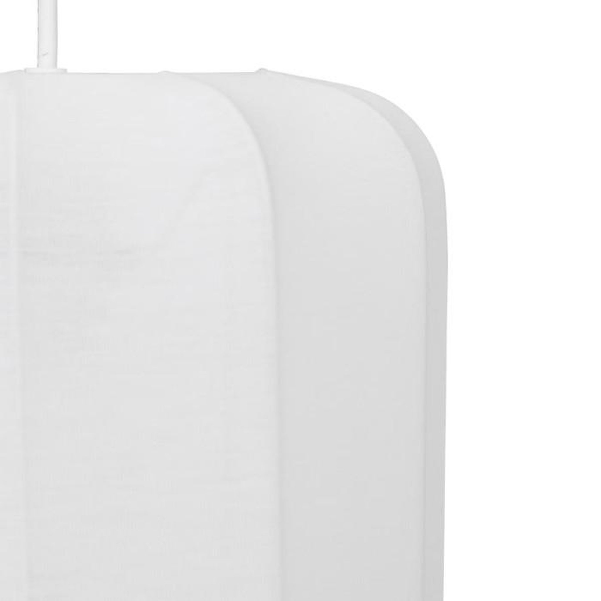 Voir la diapositive 3 : ATMOSPHERA Lampe Suspension en Coton  Tobie  25cm Blanc
