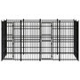 Voir la diapositive 2 : VIDAXL Chenil d'exterieur pour chiens Acier 7,37 m²