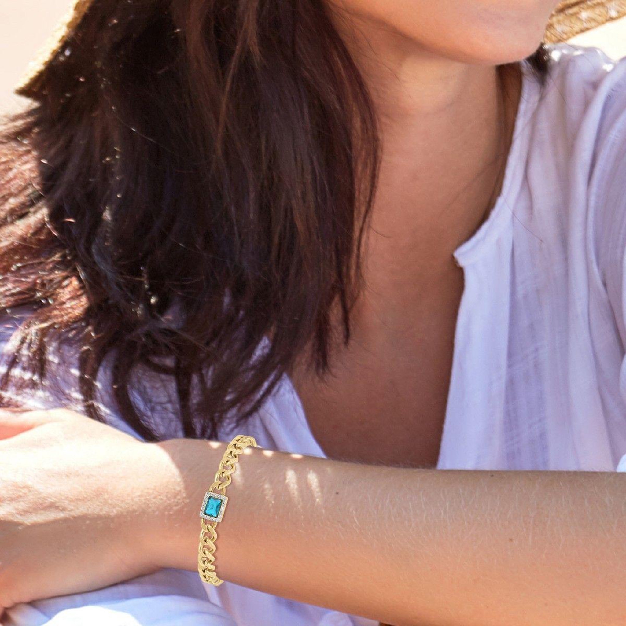 Voir la diapositive 2 : SC BOHEME Bracelet SC Bohème orné de Cristaux scintillants