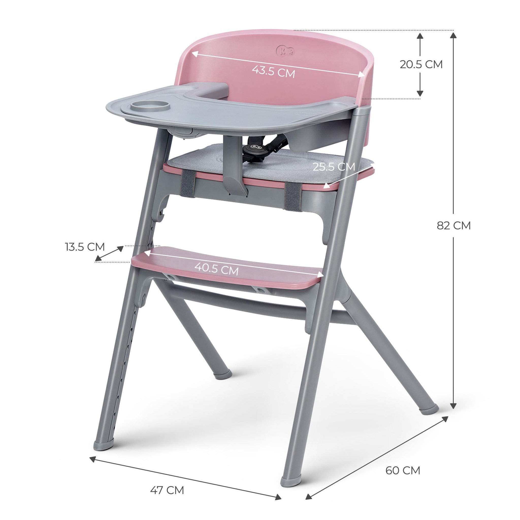 Voir la diapositive 6 : KINDERKRAFT Chaise haute 3 en 1 avec assise réglable et design moderne