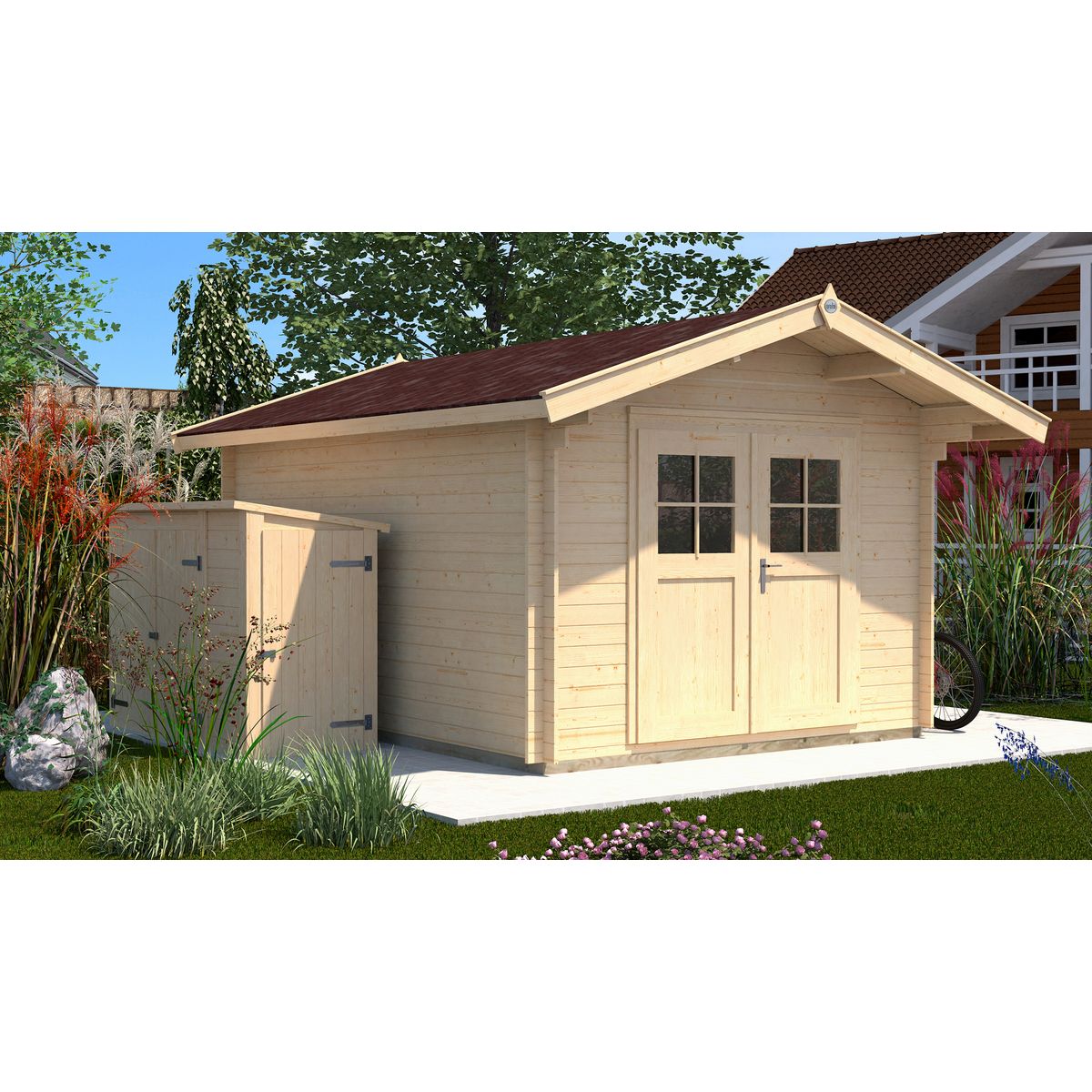 WEKA Abri de jardin bois 28mm 5,70 m²