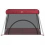 Voir la diapositive 3 : VIDAXL Parc pour bebe avec matelas Rouge Tissu de lin