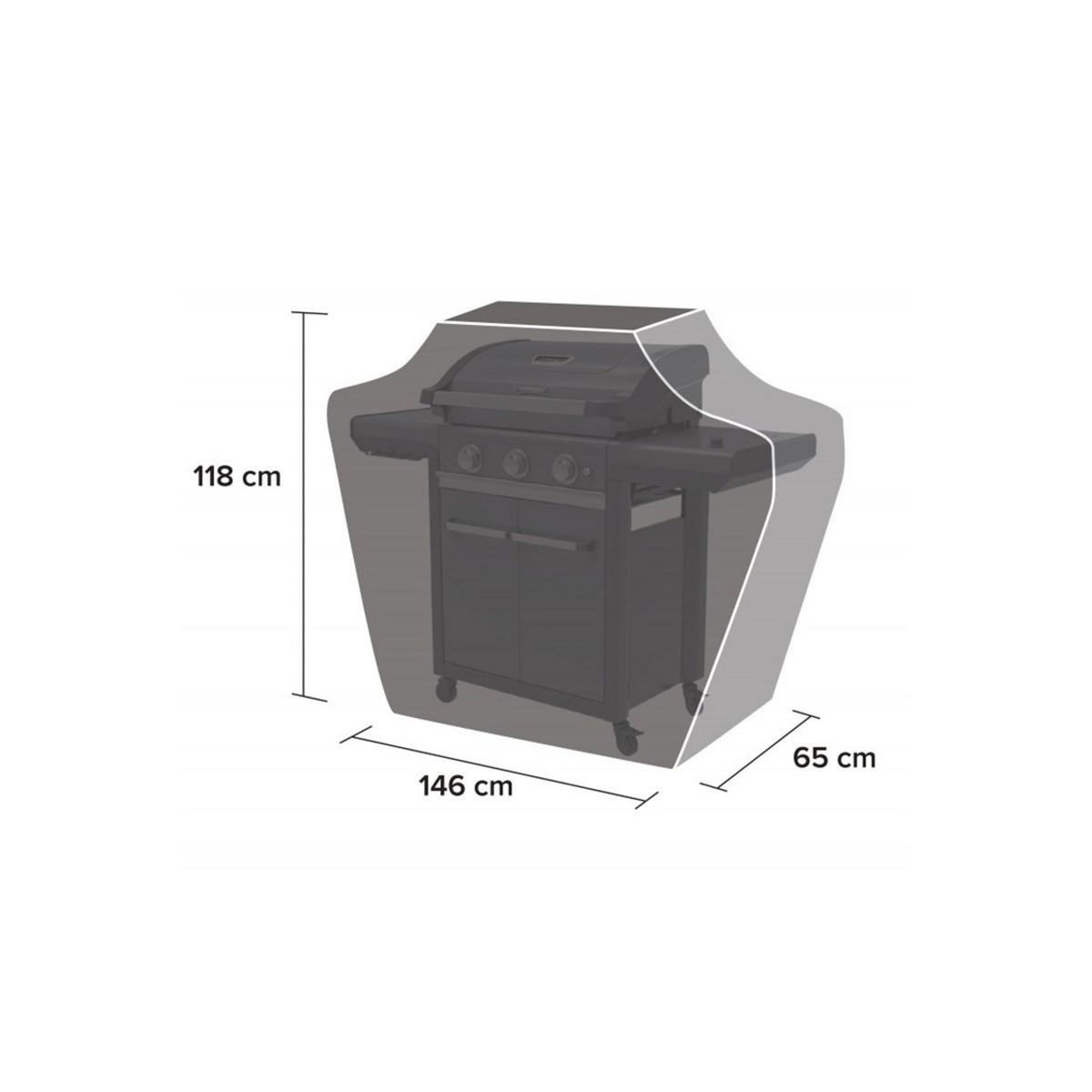 CAMPING GAZ Housse Barbecue classic 118 x 146 x 65 cm Polyester noir Haute résistance CAMPINGAZ