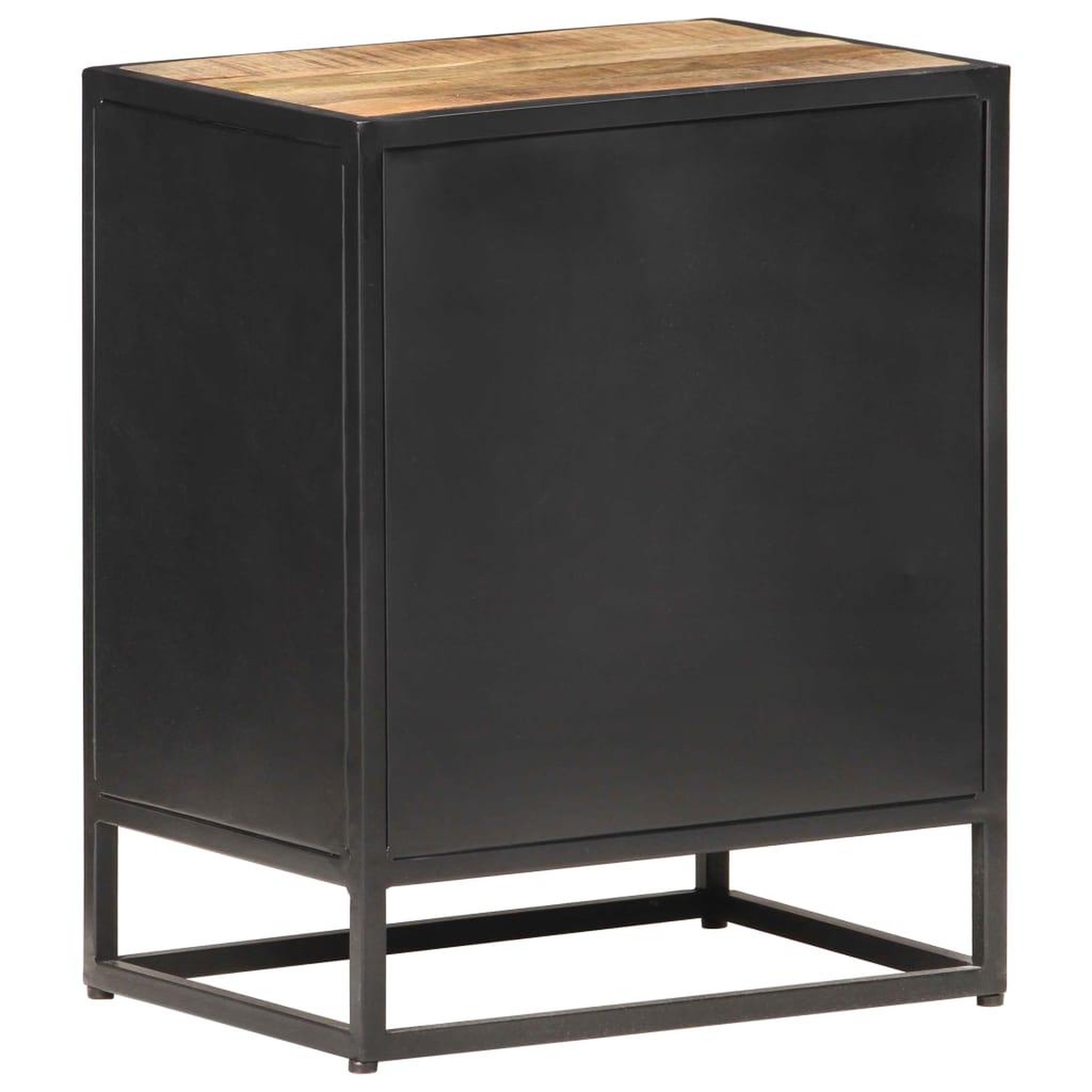 Voir la diapositive 5 : VIDAXL Table de chevet 40x30x50 cm bois de manguier et canne naturelle