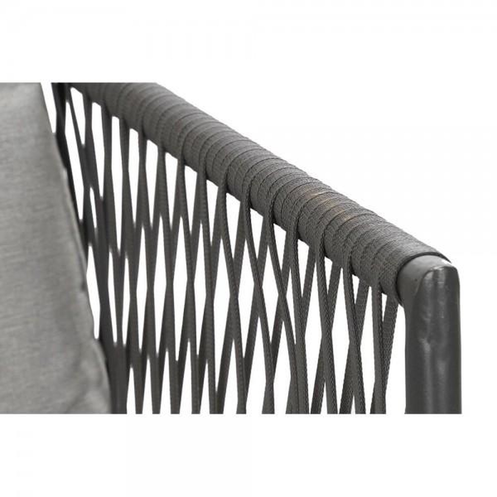 Voir la diapositive 5 : MARKET24 Canapé de jardin DKD Home Decor Noir Métal Aluminium Corde 30 x 40 cm 192 x 163 x 86 cm