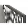 Voir la diapositive 5 : MARKET24 Canapé de jardin DKD Home Decor Noir Métal Aluminium Corde 30 x 40 cm 192 x 163 x 86 cm