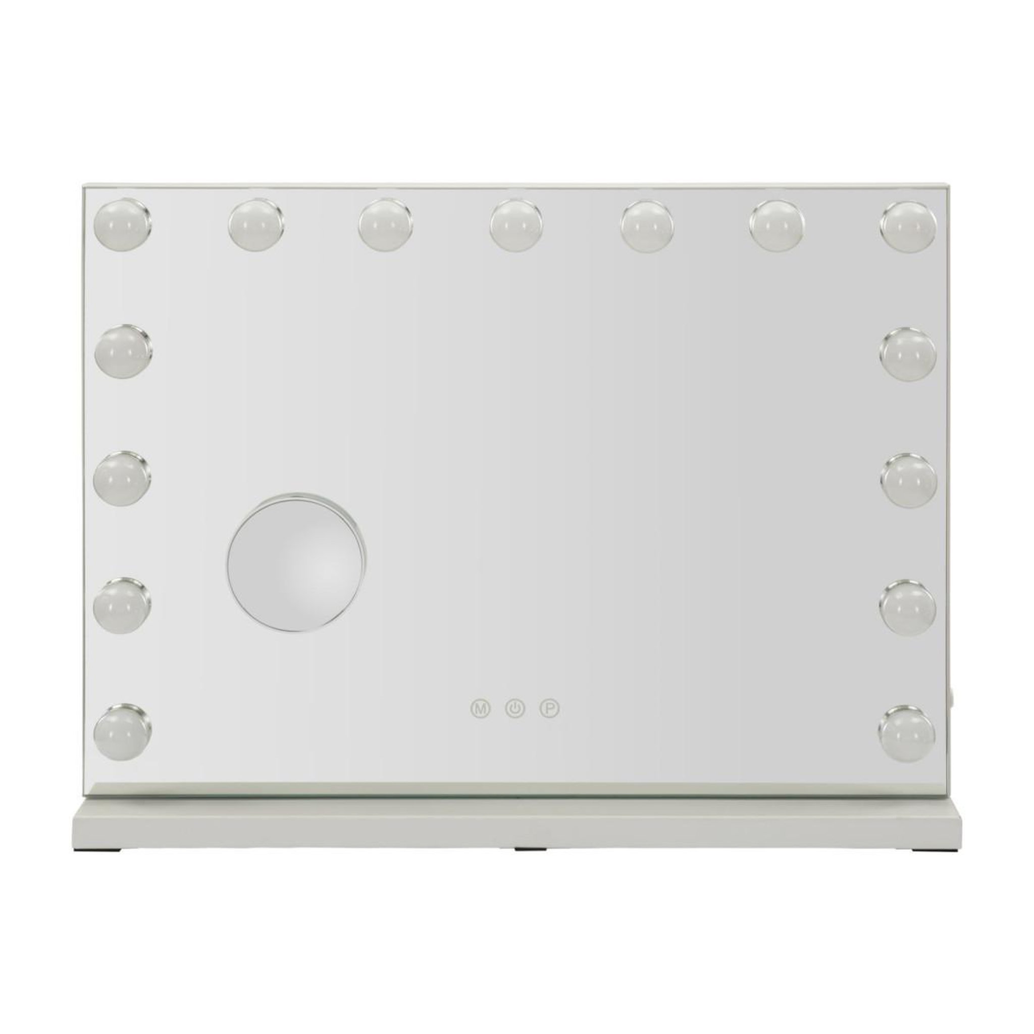 Voir la diapositive 2 : Paris Prix Miroir avec LED  Hollywood  55cm Blanc