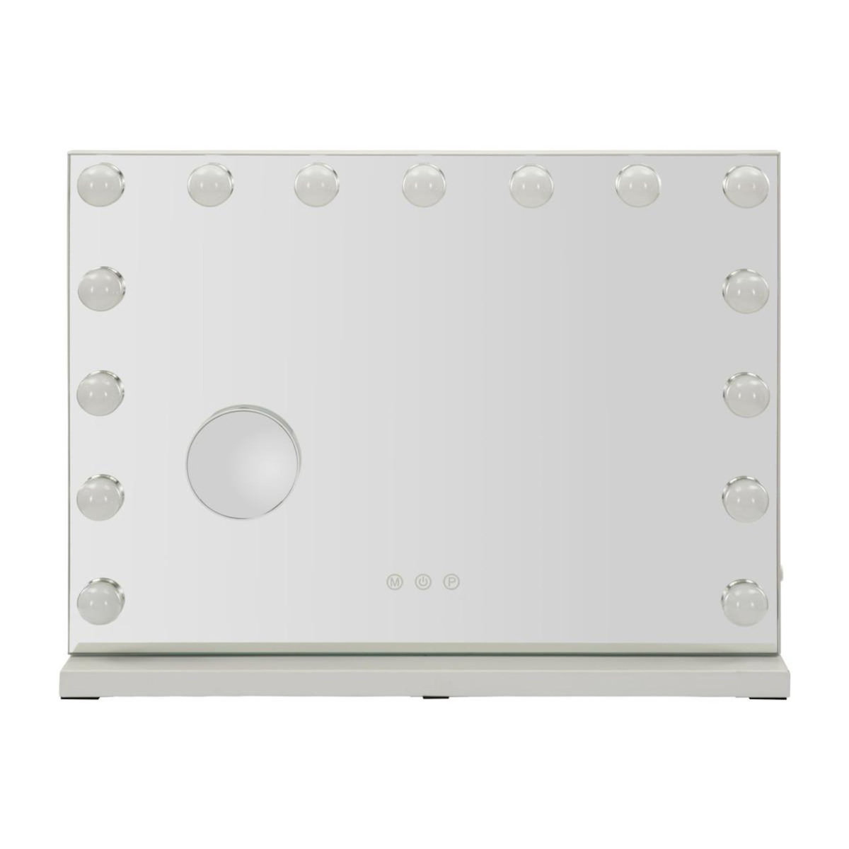 Paris Prix Miroir avec LED  Hollywood  55cm Blanc