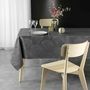 Voir la diapositive 3 : Paris Prix Nappe Jacquard  Plumette  140x240cm Anthracite