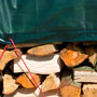Voir la diapositive 3 : NATURE Nature Bache a bois de chauffage 2x8 m PE Vert