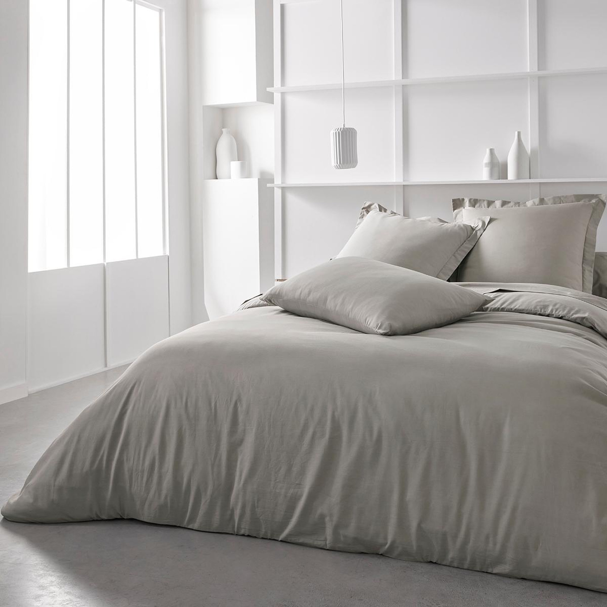 Voir la diapositive 1 : TODAY Drap housse uni en Coton 57 fils ESSENTIAL 