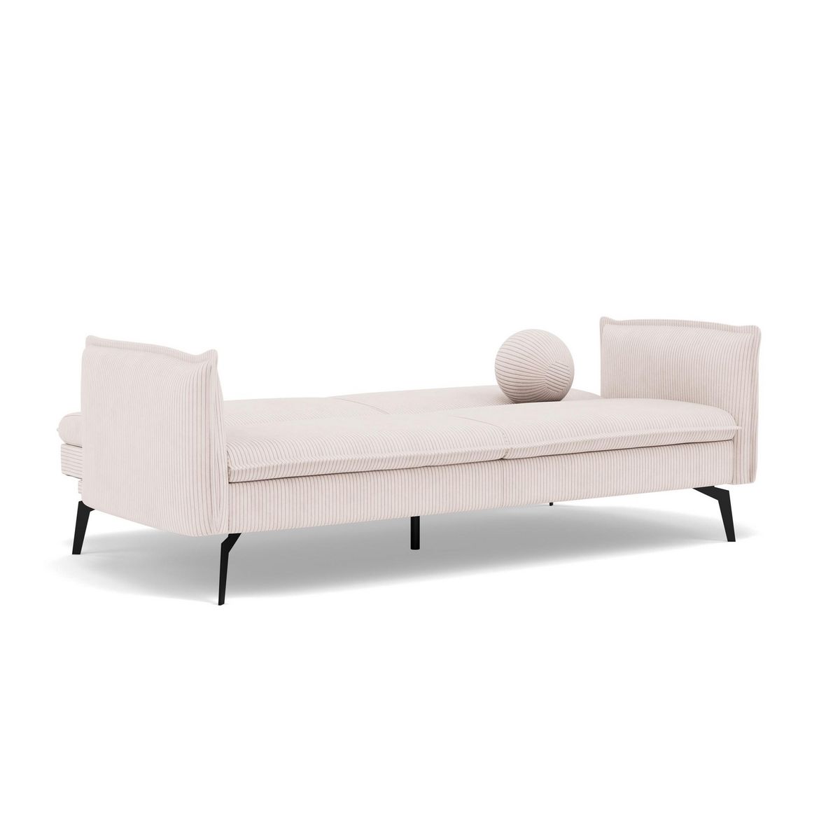 BEST MOBILIER Lexie - canapé convertible clic-clac 2 places en velours côtelé