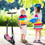 Voir la diapositive 2 : HOMCOM Trottinette électrique 120 W pliable pour enfants à partir de 7 ans hauteur de guidon et selle réglable 10 Km/h max. rose noir