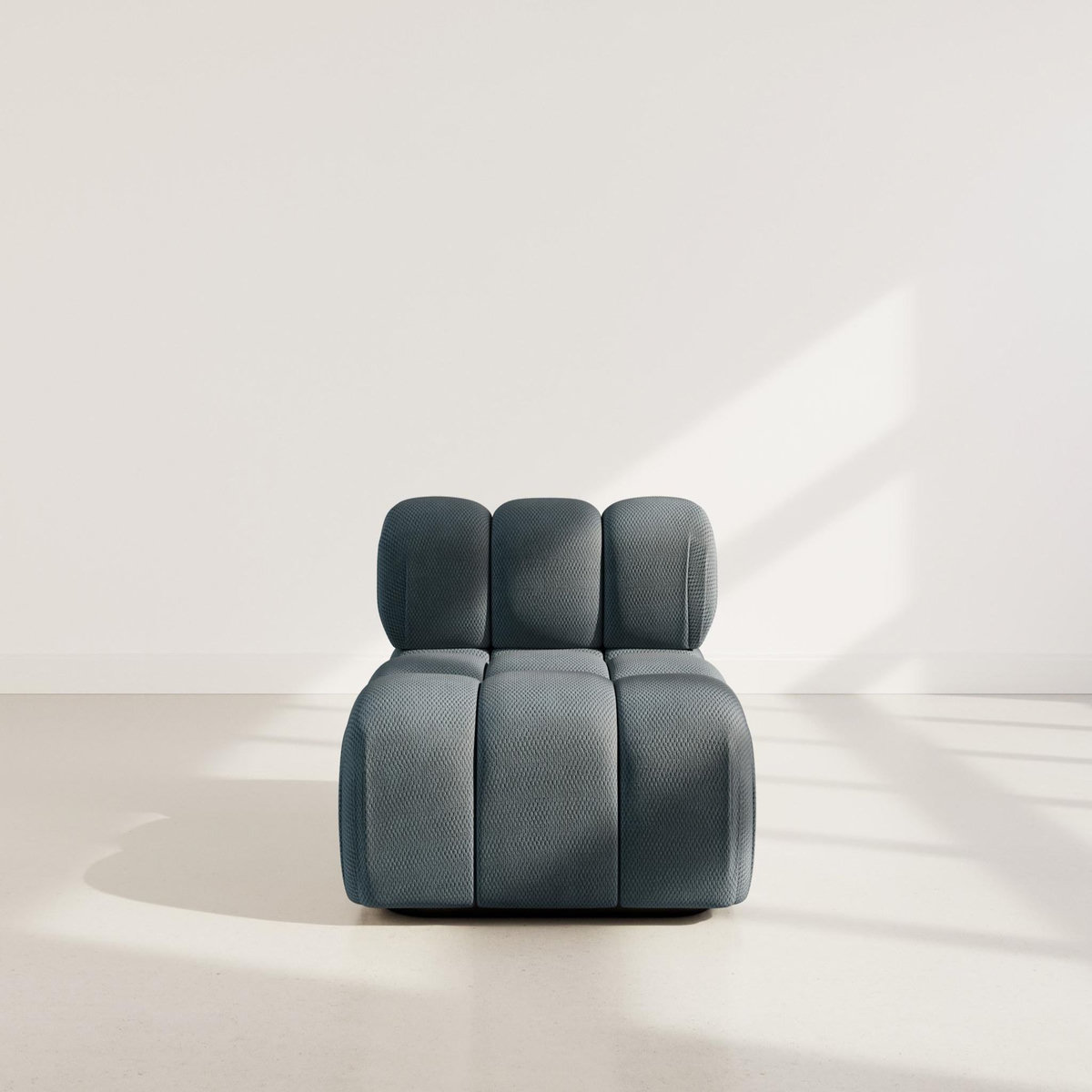 LISA DESIGN Ruby - module d'assise en velours texturé