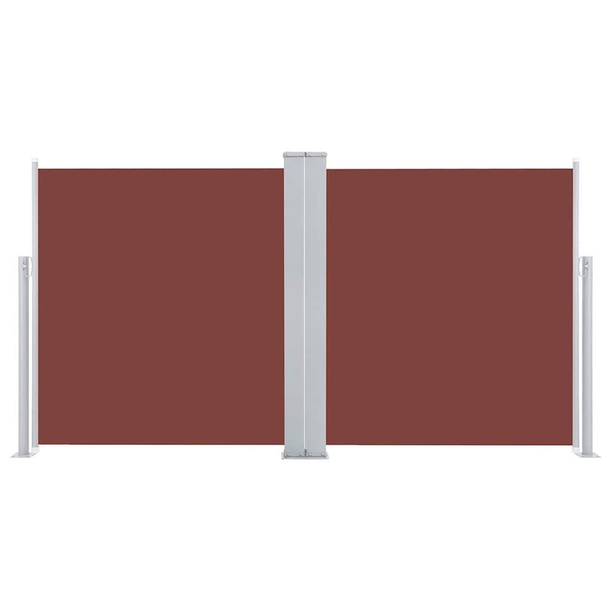 Voir la diapositive 3 : VIDAXL Auvent lateral retractable marron 100 x 600 cm