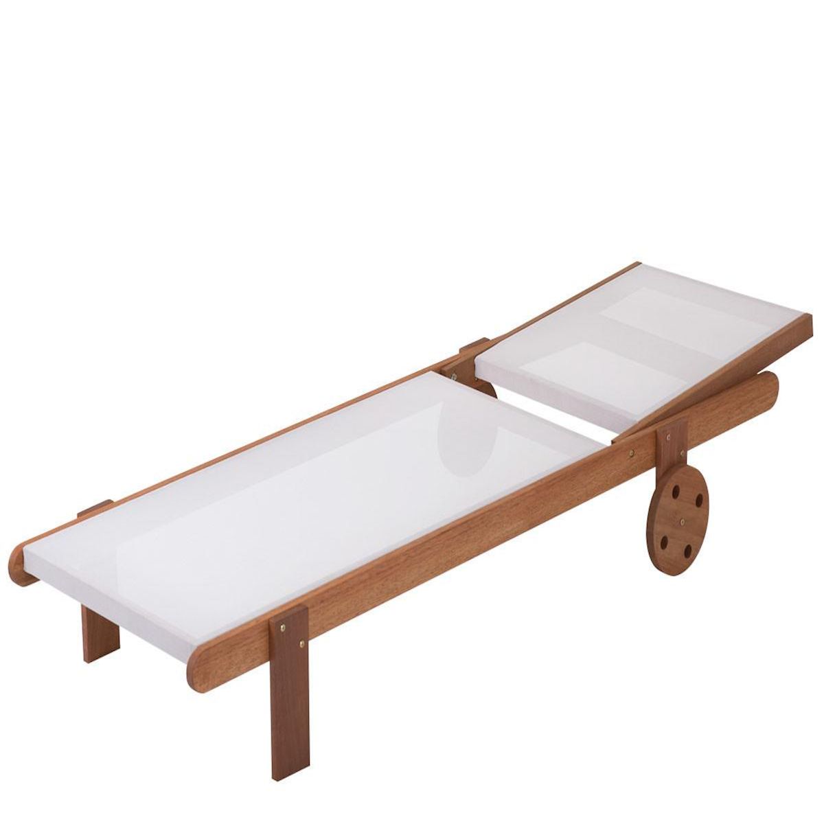 Habitat et Jardin Lot de 2 bains de soleil en bois exotique  Saïgon  - Maple - Ecru