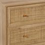 Voir la diapositive 4 : Paris Prix Commode en Bois 3 Tiroirs  Bali  90cm Naturel