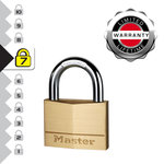 Master lock 170EURD Cadenas à Clé en Laiton, Doré, 9,8 x 7 x 1,9 cm