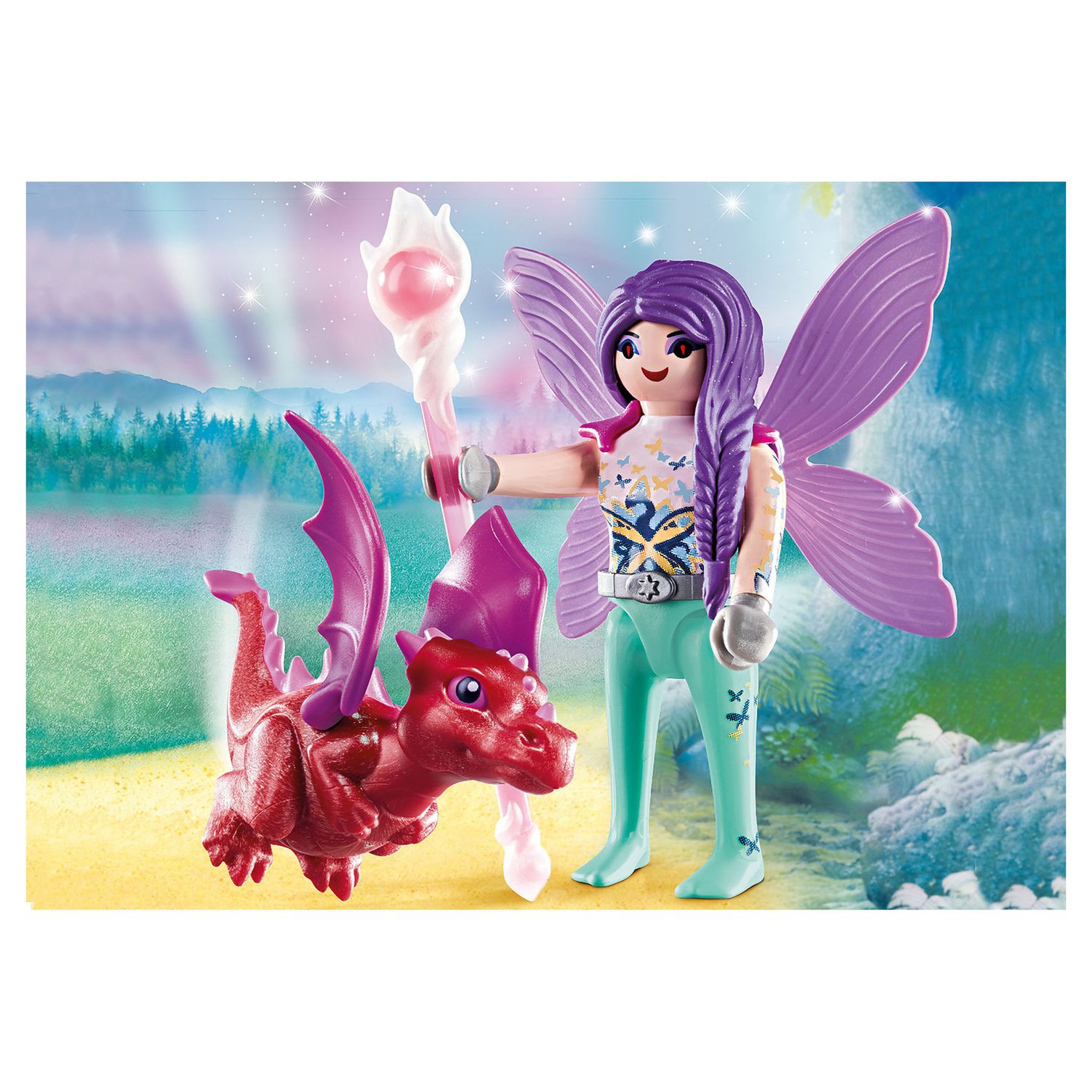Voir la diapositive 3 : PLAYMOBIL 70299 - Spécial Plus - Fée avec bébé dragon