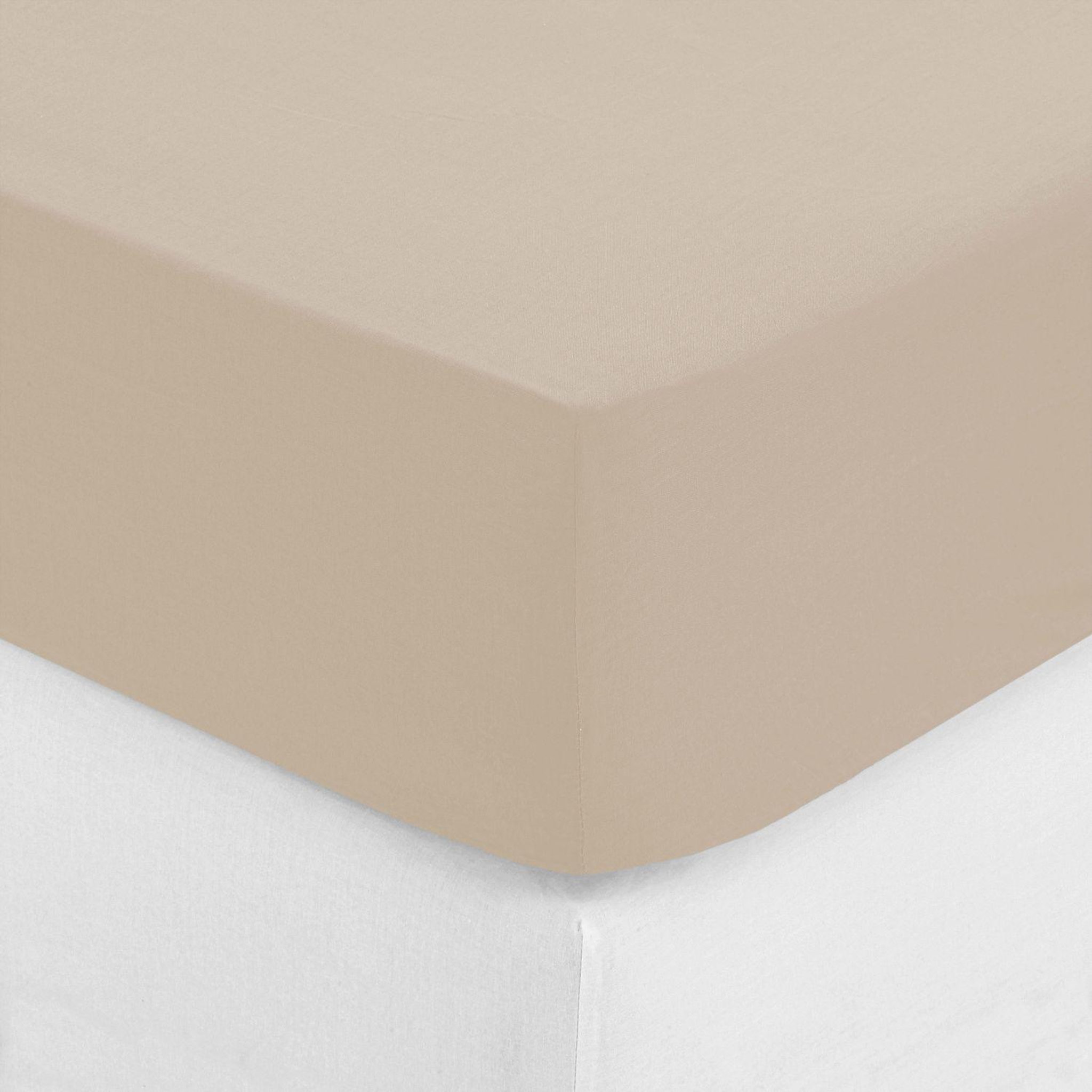 Voir la diapositive 2 : ATMOSPHERA Drap housse bonnet 30 cm 100% coton 2 places