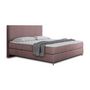 Voir la diapositive 3 : BEST MOBILIER Rafaela - lit boxspring - 160x200 - coffres et surmatelas inclus - en velours