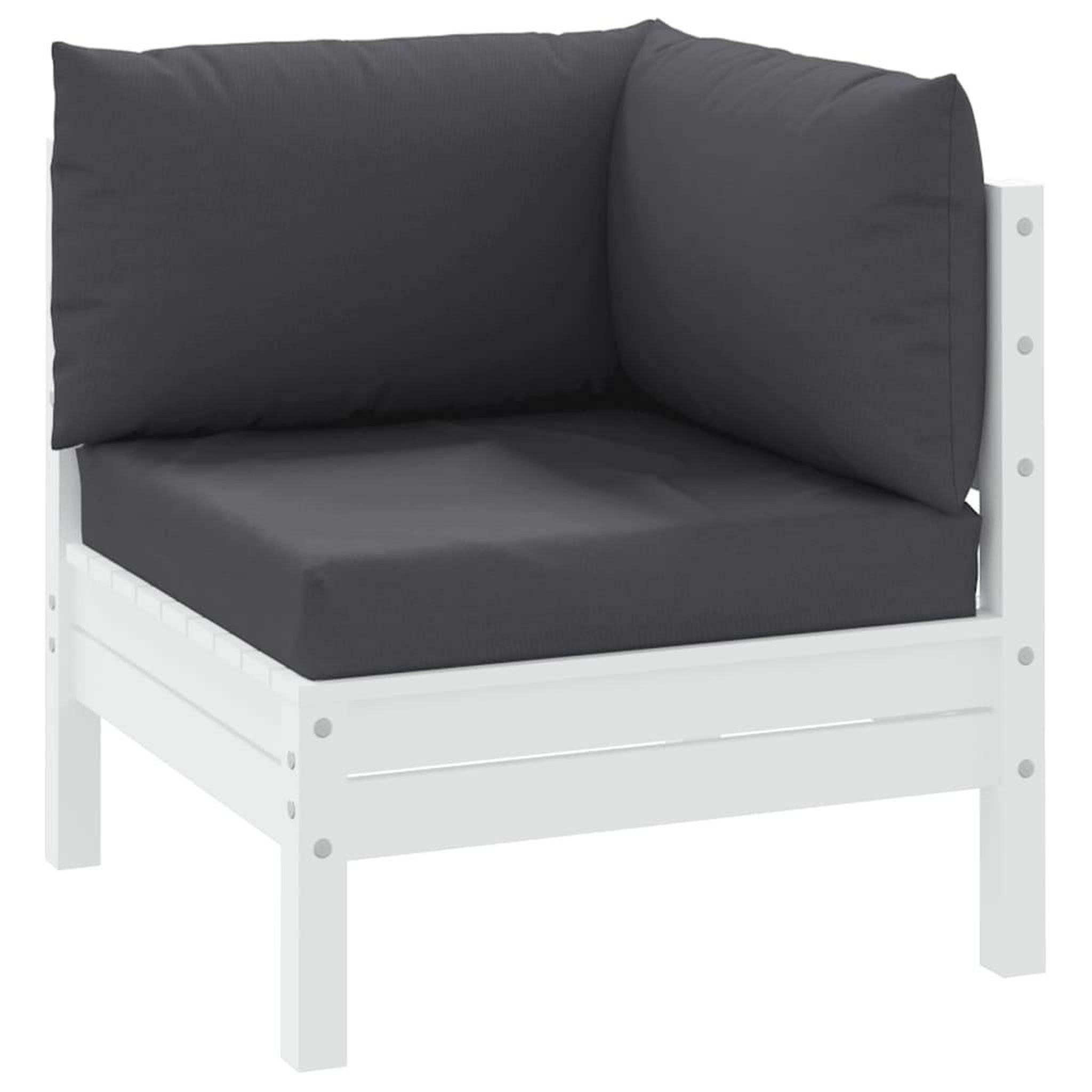 Voir la diapositive 3 : VIDAXL Coussins de palette lot de 3 anthracite tissu oxford