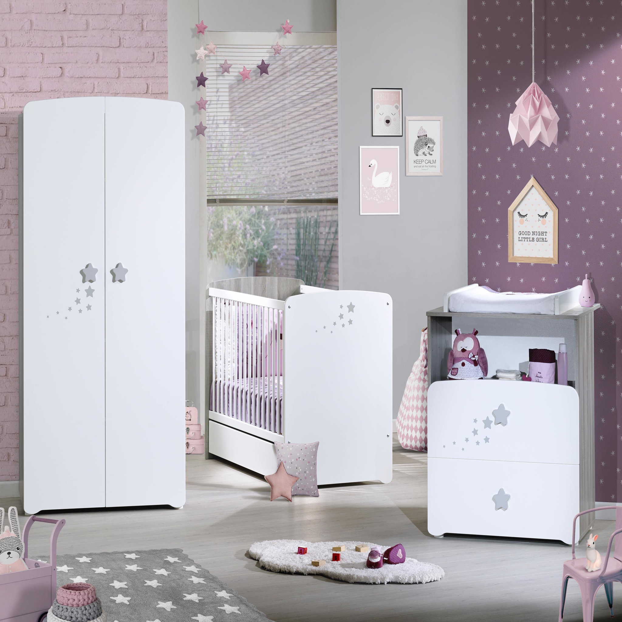 Voir la diapositive 8 : BABY PRICE Armoire chambre bébé 2 portes NEW NAO