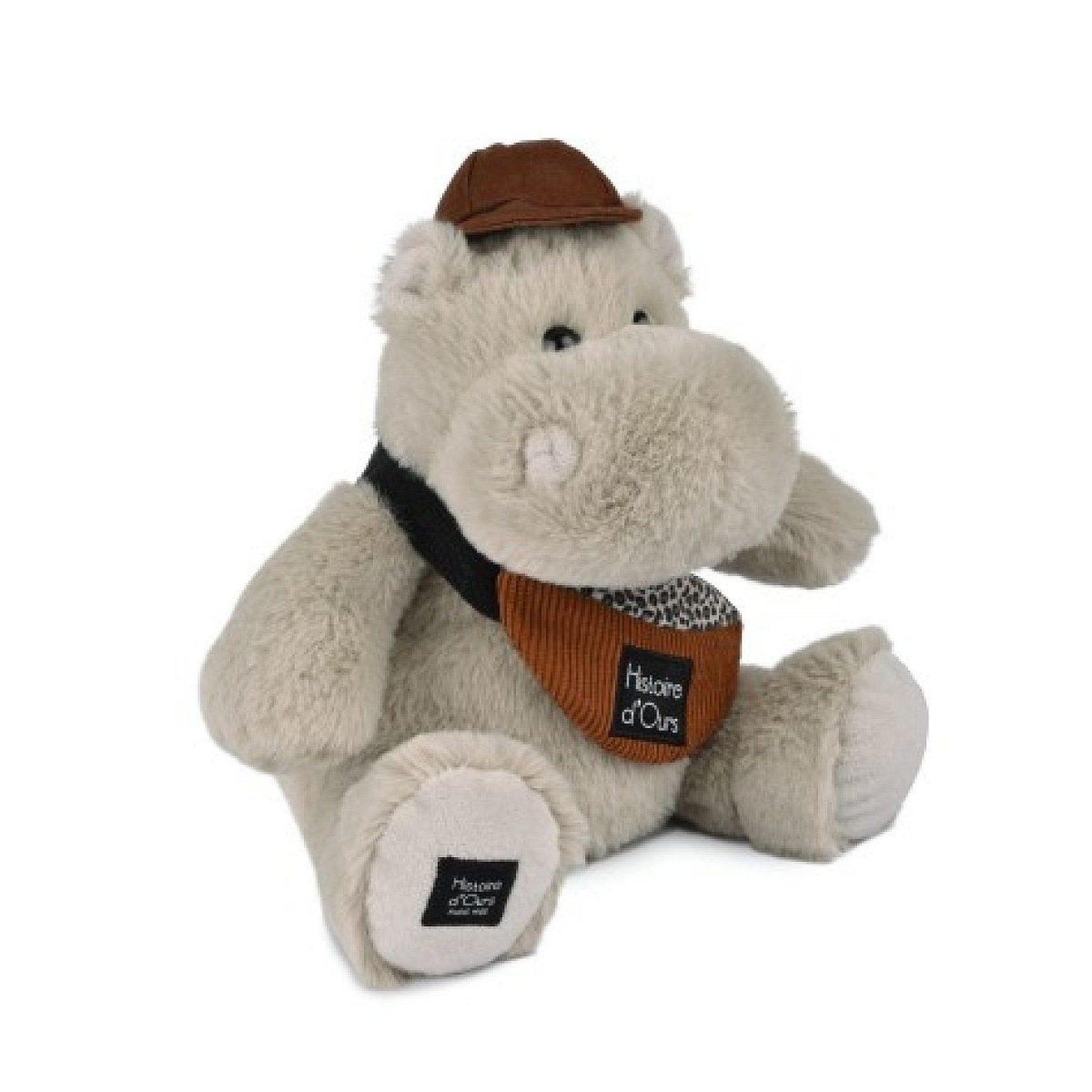 Voir la diapositive 2 : Histoire D'Ours Peluche hippopotame hello brook 20 cm