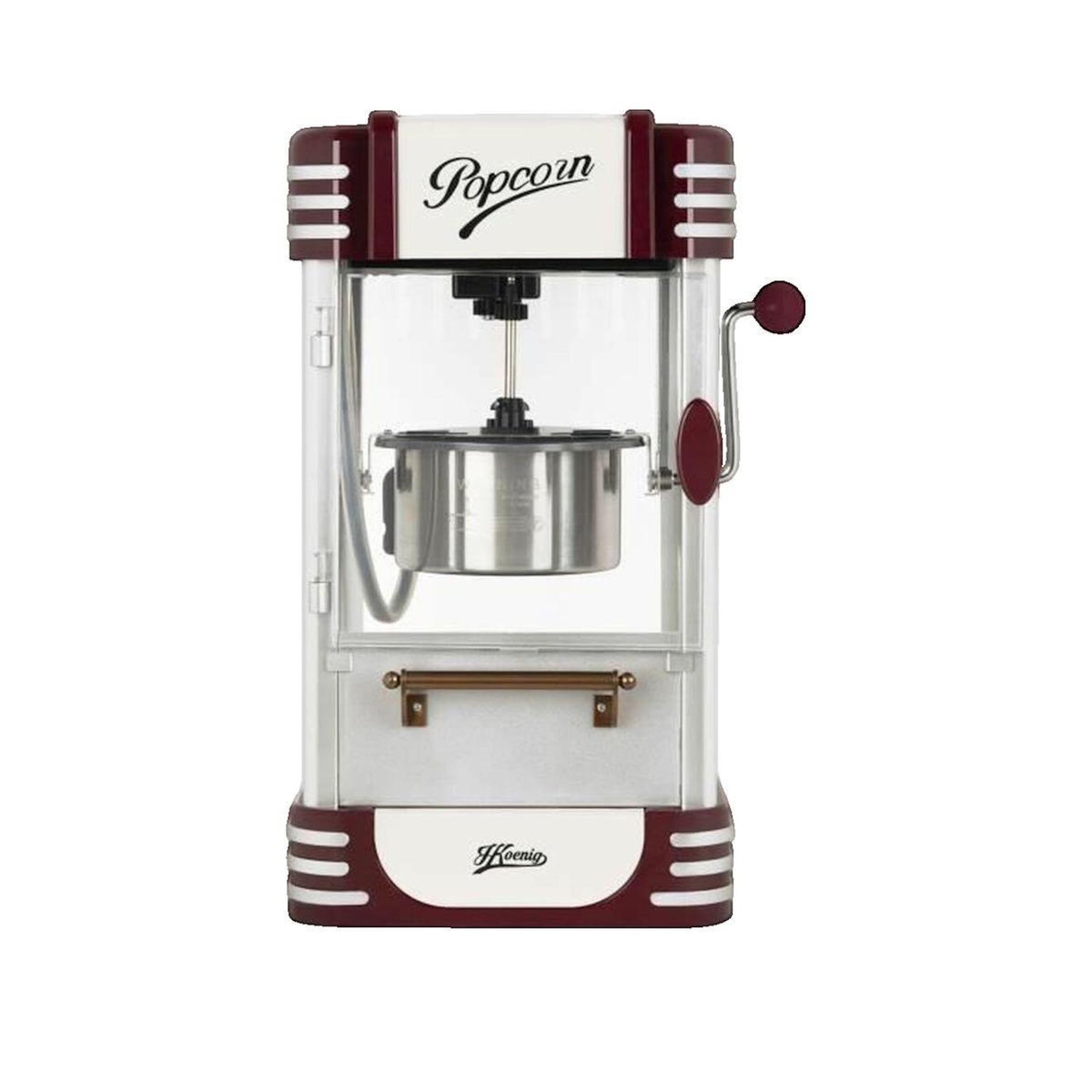 HKOENIG Machine à popcorn H.Koenig Pop330 design rétro capacité 50 g