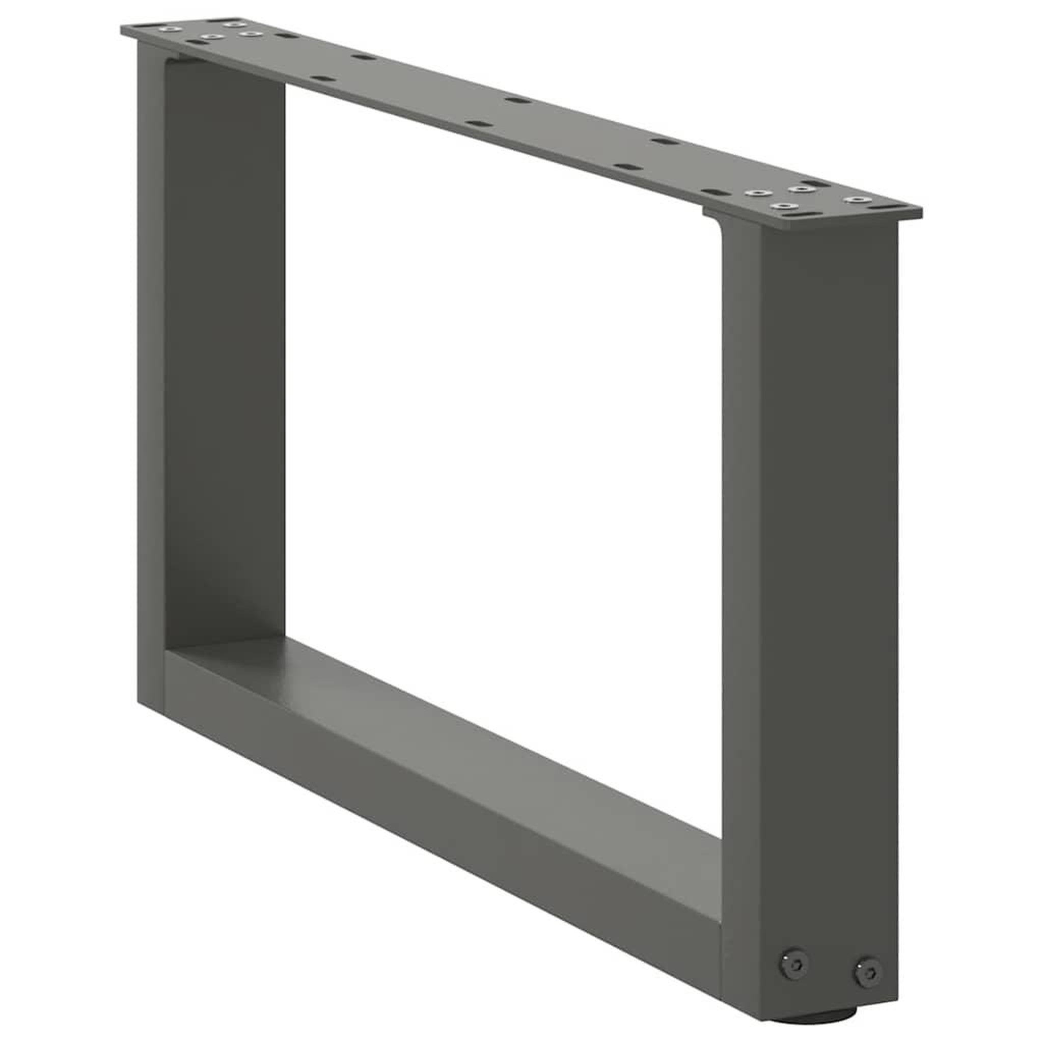 Voir la diapositive 4 : VIDAXL Pieds de table basse forme de U 2 pcs anthracite 60x(30-31) cm