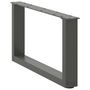 Voir la diapositive 4 : VIDAXL Pieds de table basse forme de U 2 pcs anthracite 60x(30-31) cm