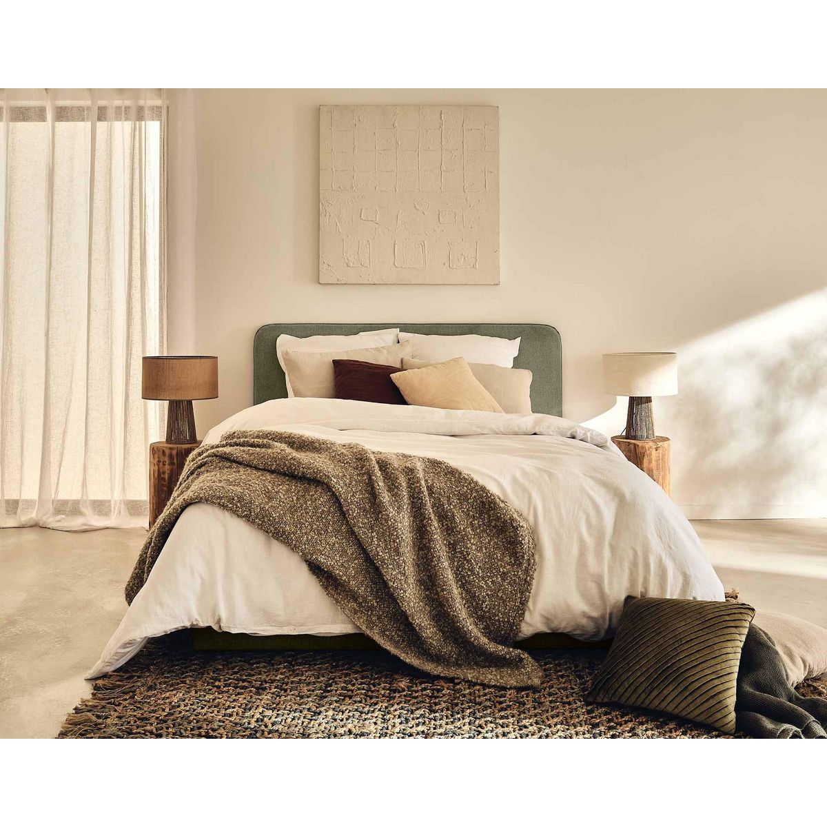 BEST MOBILIER Goyave - lit coffre - 140x190 - en tissu - sommier inclus