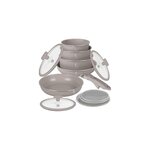 BERLINGER HAUS Ensemble de pots Berlinger Haus BH-8251 Taupe Collection antiadhésif titanium