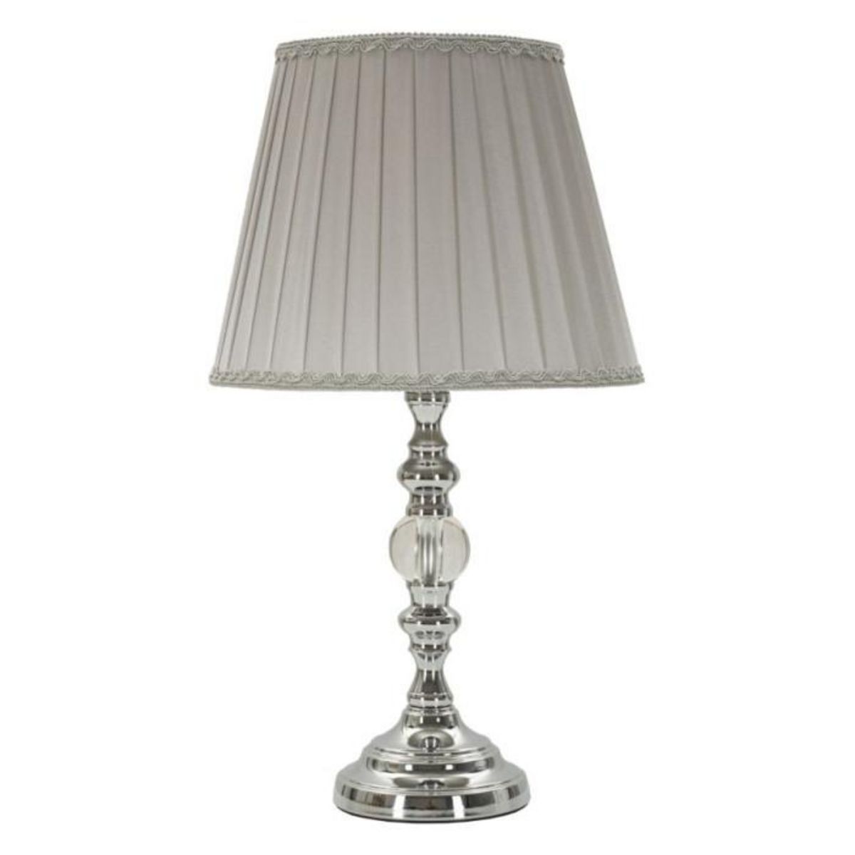 Paris Prix Lampe à Poser Design en Métal  Tolly  46cm Argent