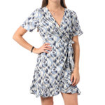 Only Robe  Femme Only  arlie Wrap. Coloris disponibles : Bleu