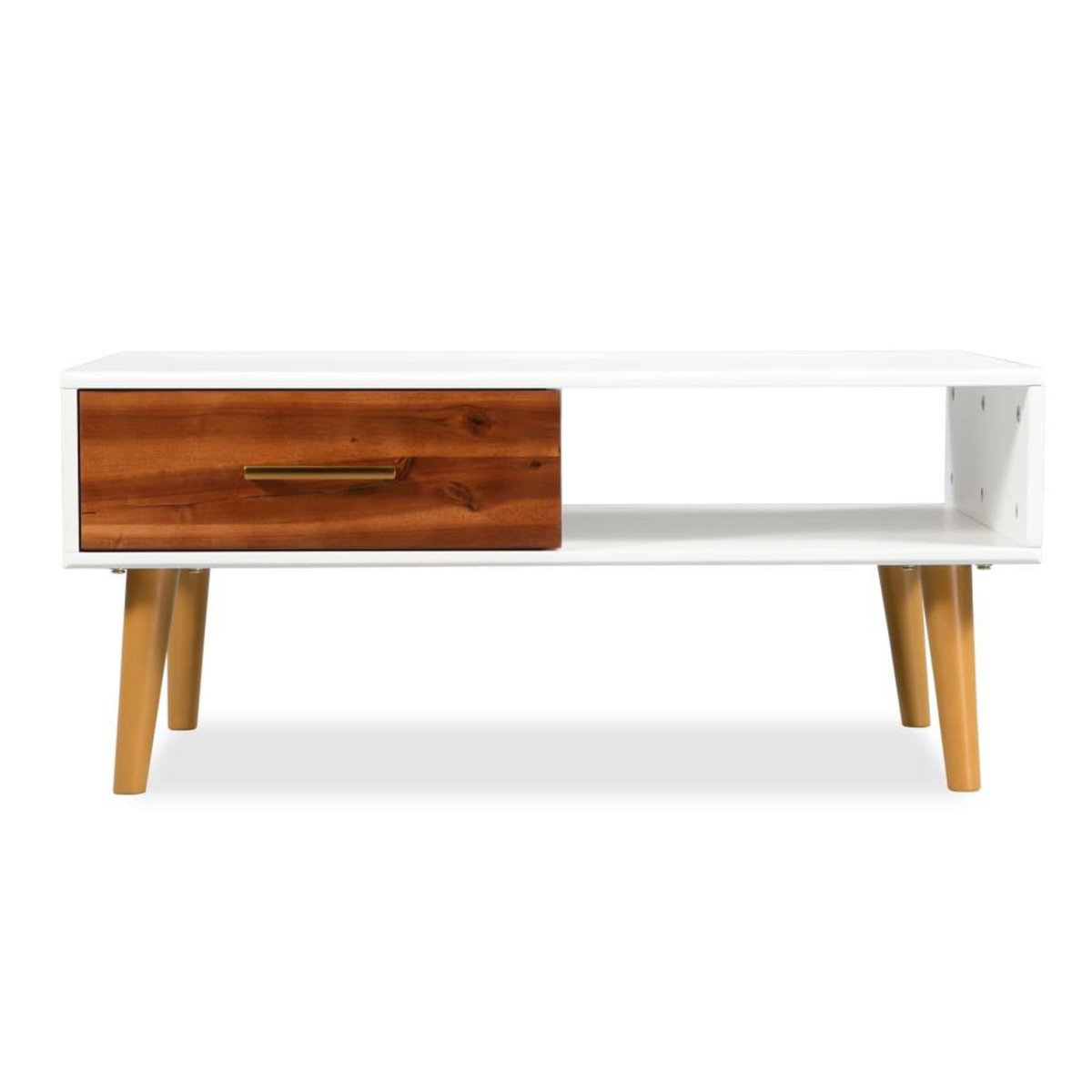 VIDAXL Table basse Bois d'acacia massif 90x50x40 cm