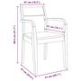 Voir la diapositive 6 : VIDAXL Chaises a manger 2 pcs bois massif naturel caoutchouc