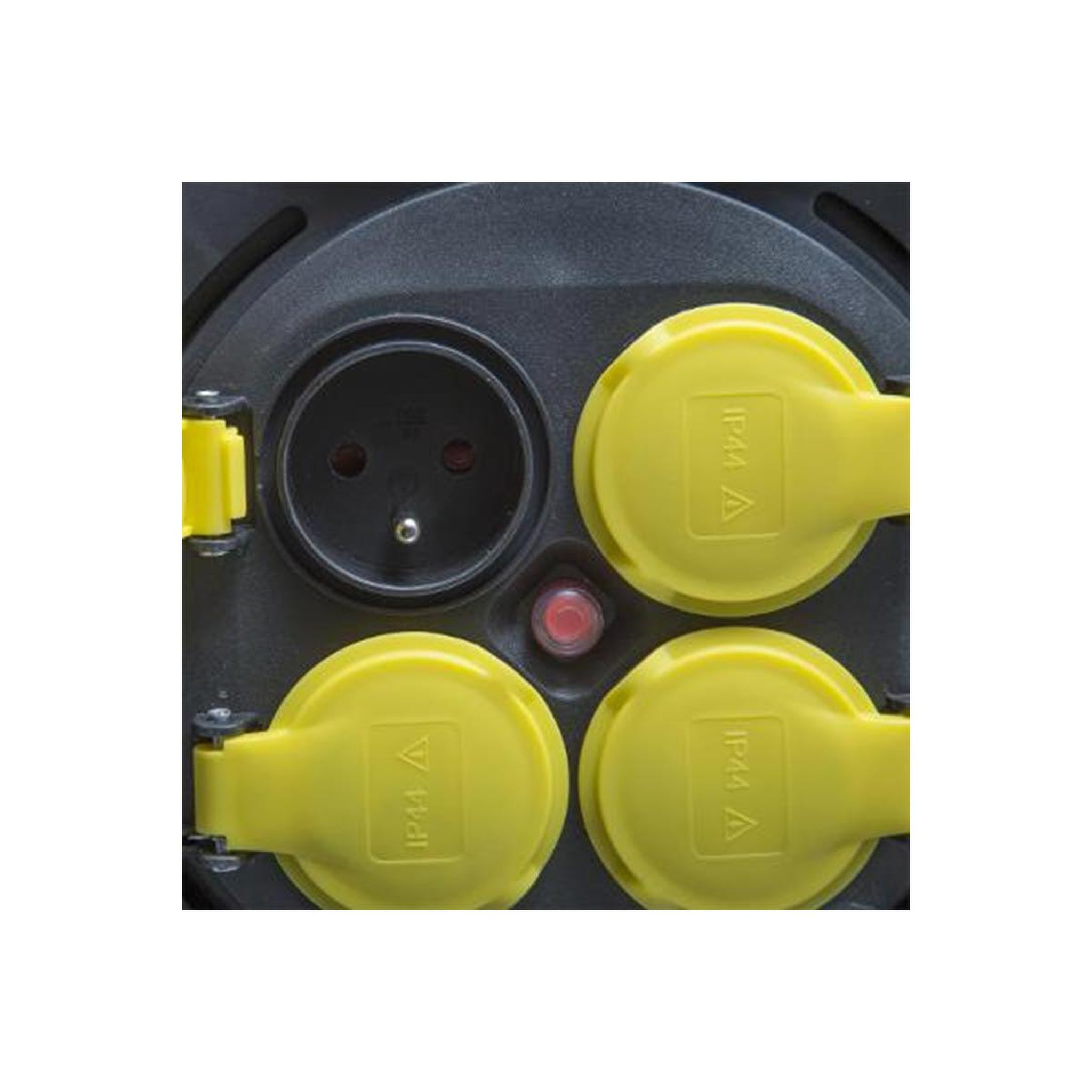Voir la diapositive 4 : SMART SYSTEM Rallonge électrique extérieure  enrouleur  31cm noir