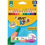 BIC  Boite de 12 crayons de couleurs Kids Evolution Triangle