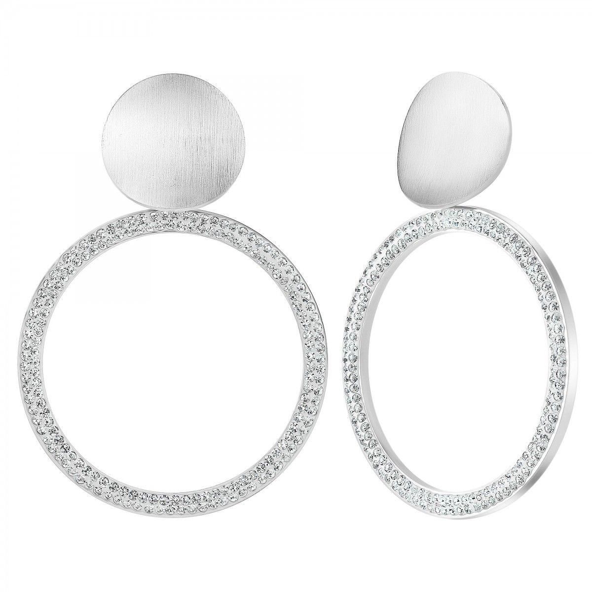 SC CRYSTAL Boucles d'oreilles SC Crystal ornées de Cristaux scintillants
