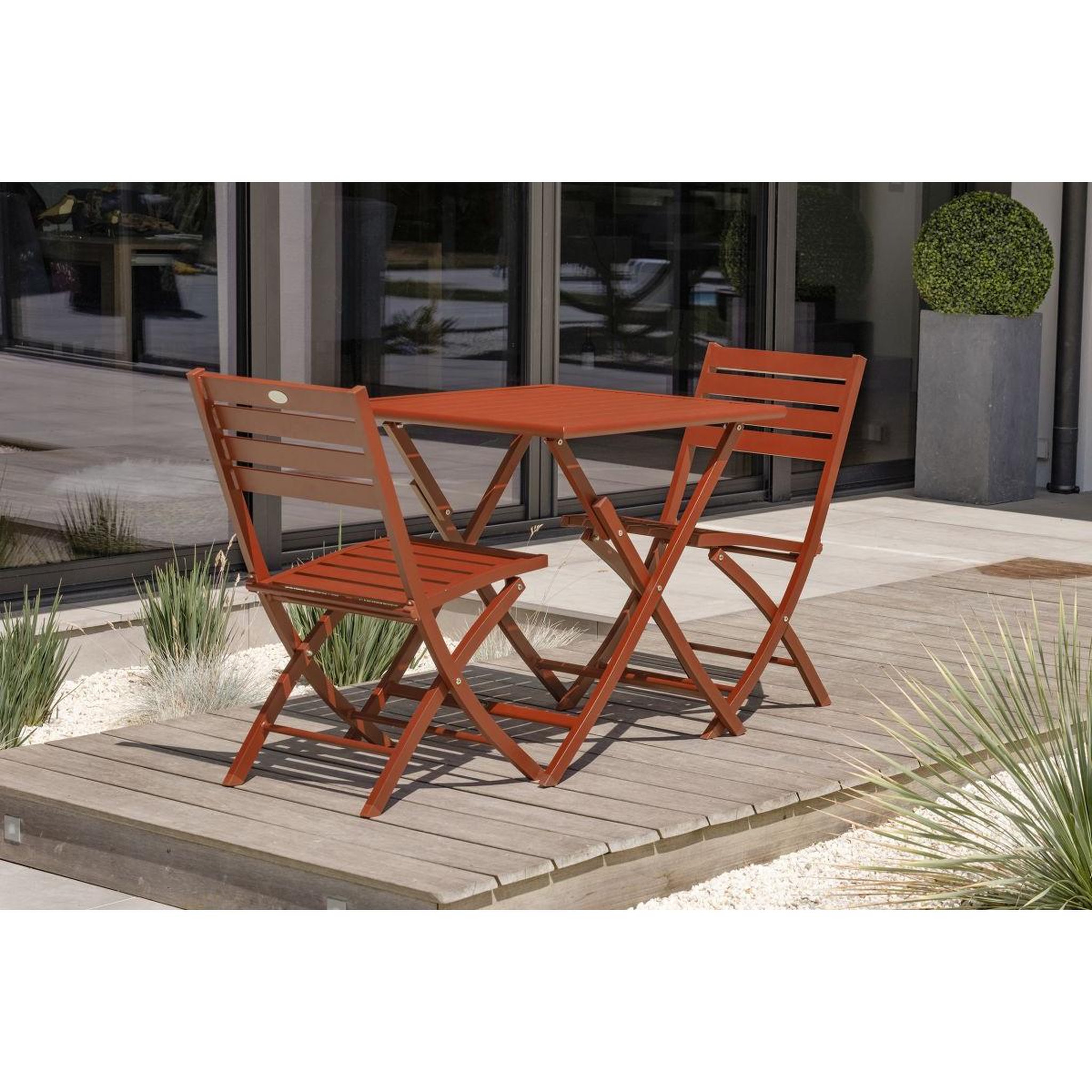 Voir la diapositive 6 : Paris Prix Chaise de jardin pliante  marius  82cm terracotta