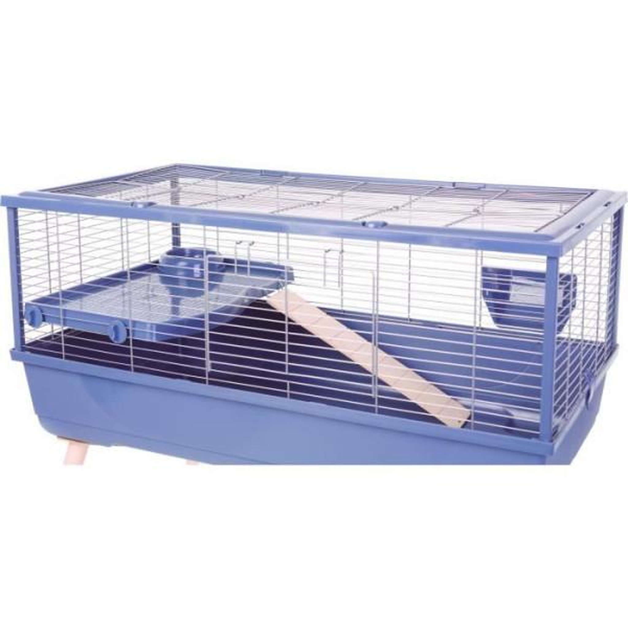 Voir la diapositive 2 : Zolux Cage rongeur surélevée - Zolux - Néolife - Pour cochon d'inde - 99 x 54 x 79 cm - Bleu