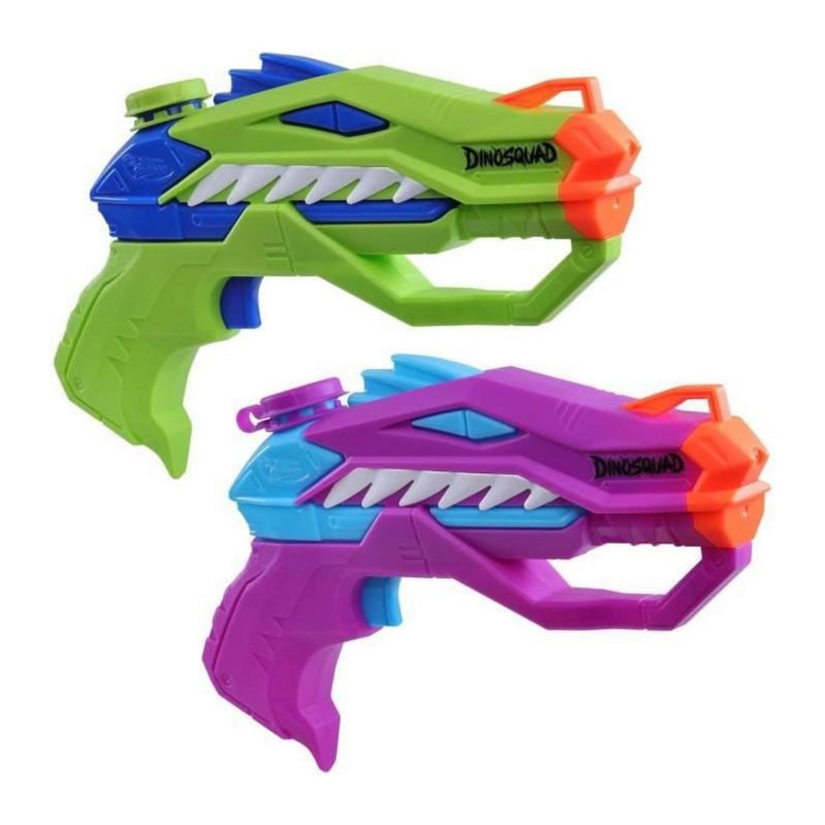 Nerf Nerf Dual Pack DinoSquad Raptor-Surge, 2 blasters a eau Super Soaker, design de dinosaure, jeux d'eau, des 6 ans