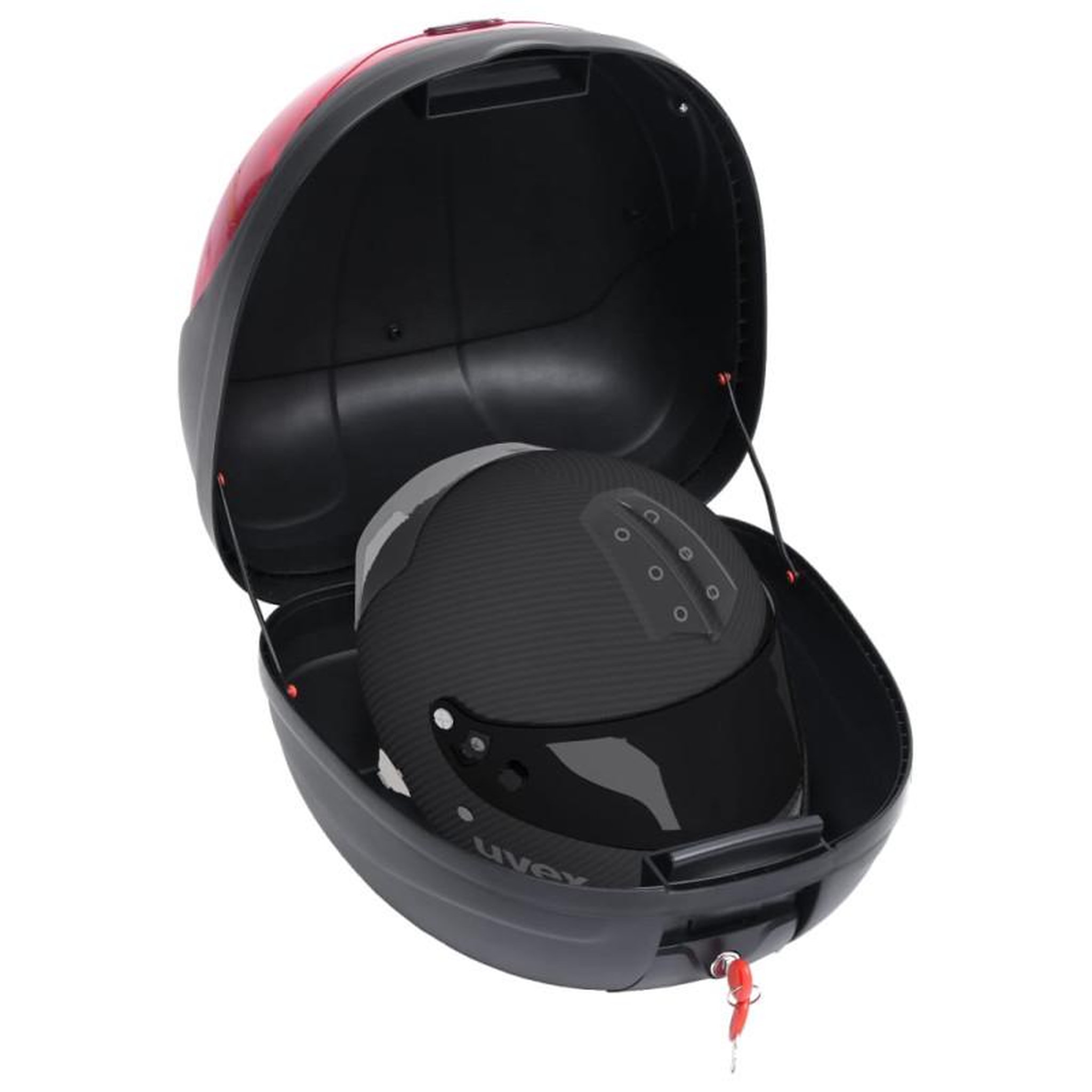 Voir la diapositive 6 : VIDAXL Boîte de moto 35 L pour un seul casque